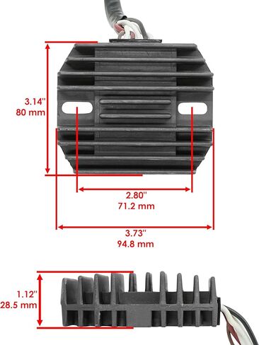 Caltric Stator and Regulator Rectifier with Gasket Compatible With Yamaha Big Bear 350 Yfm350Fw 4X4 1987-1989 in Kuwait