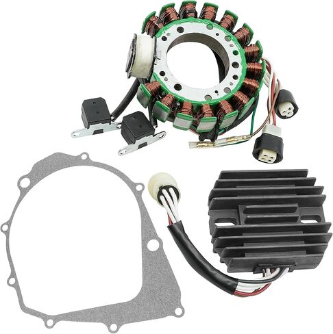 Caltric Stator and Regulator Rectifier with Gasket Compatible With Yamaha Big Bear 350 Yfm350Fw 4X4 1987-1989 in Kuwait