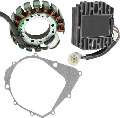 Caltric Stator and Regulator Rectifier with Gasket Compatible With Yamaha Big Bear 350 Yfm350Fw 4X4 1987-1989 in Kuwait