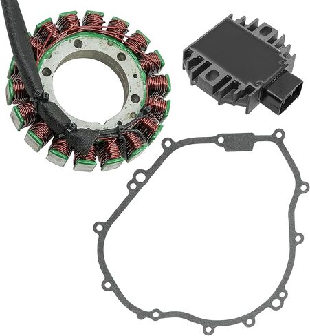 Caltric Stator and Regulator Rectifier with Gasket Compatible With Yamaha Grizzly 350 2007-2012 in Kuwait
