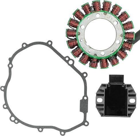 Caltric Stator and Regulator Rectifier with Gasket Compatible With Yamaha Grizzly 350 2007-2012 in Kuwait