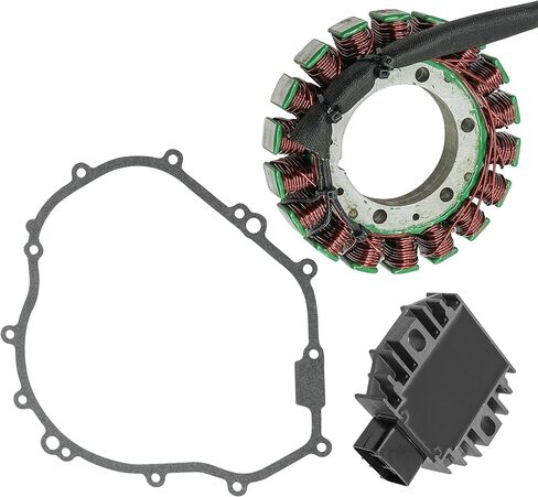 Caltric Stator and Regulator Rectifier with Gasket Compatible With Yamaha Grizzly 350 2007-2012 in Kuwait