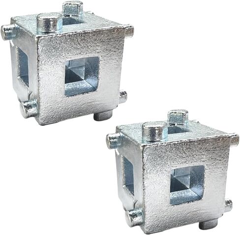 Craedli Car Cube Brake Caliper Compression Tool, 6 Sides Steel Auto Rear Disc Brakes Caliper Tools with 3/8" Square Drive Hole, Universal Calipers Pistons Wind Back Tool(2PCS) in Saudi Arabia
