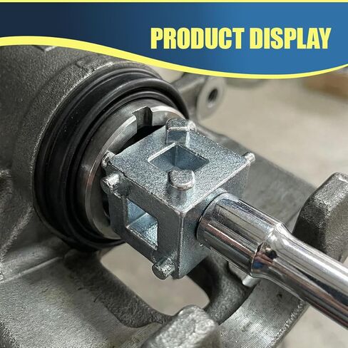 Craedli Car Cube Brake Caliper Compression Tool, 6 Sides Steel Auto Rear Disc Brakes Caliper Tools with 3/8" Square Drive Hole, Universal Calipers Pistons Wind Back Tool(2PCS) in Saudi Arabia