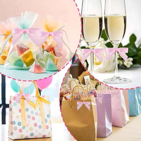 50 Set Over The Moon Theme Pop It When She Pops Bottle Favor Tags Party Decorations Kit, Baby Shower Mini Champagne Wine Labels with Bows and Ribbon Pink Supplies for Girl in Kuwait