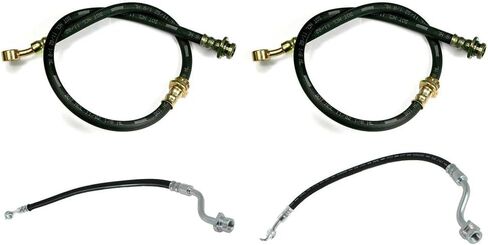 Front Rear, Left & Right Brake Hydraulic Hose for Hyundai Equus 5.0L 2012-2016 4 pcs in Kuwait