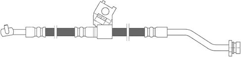 Front Rear, Left & Right Brake Hydraulic Hose for Hyundai Equus 5.0L 2012-2016 4 pcs in Kuwait