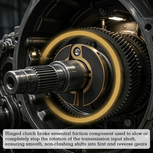 SCB200 Clutch Brake, 2 Piece Hinged Brake, For Heavy-Duty Transmissions, Inner diameter 2" Thickness 0.38", Durable Steel Construction, Replace 85541/BCH200H/G2015830 in Saudi Arabia