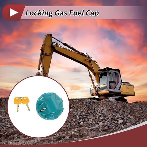 غطاء غاز قفل الحفار لغطاء خزان الوقود KOBELCO مع مفتاحين فضي اللون أحمر أصفر أزرق in Kuwait