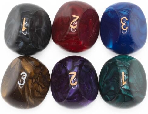 Pack of 6 x D3 (3-Sided) Acrylic Dice | Sir GameAlot | 6 Great for Dungeons and Dragons, Warhammer and Other RPG and Board Games in Saudi Arabia
