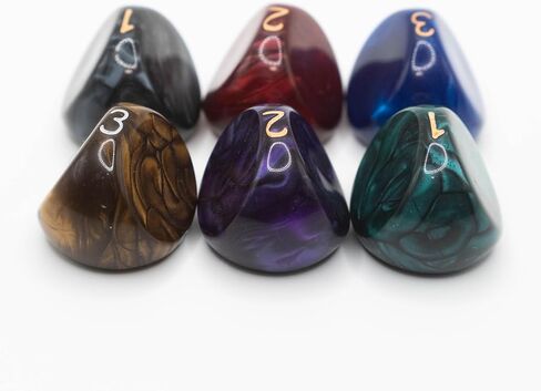 Pack of 6 x D3 (3-Sided) Acrylic Dice | Sir GameAlot | 6 Great for Dungeons and Dragons, Warhammer and Other RPG and Board Games in Saudi Arabia