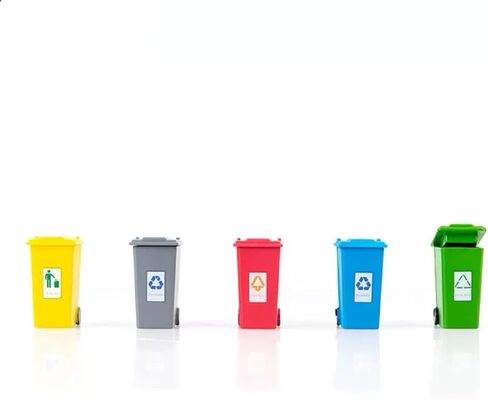 5pcs HO Scale 1:87 Miniature Trash Can Model ABS Plastic Ashbin for Model Train Layout in Saudi Arabia