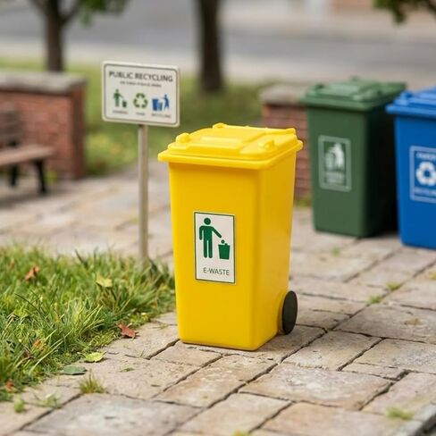 5pcs HO Scale 1:87 Miniature Trash Can Model ABS Plastic Ashbin for Model Train Layout in Saudi Arabia