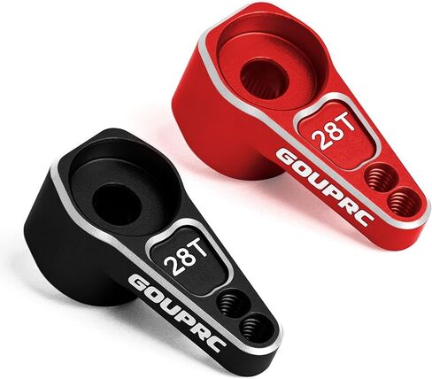 GOUPRC 28T Aluminum RC Servo Horn for SCX30 Axial 1/30 RC Crawler, CNC Machined Steering Metal Servo Horn Upgrades in Kuwait