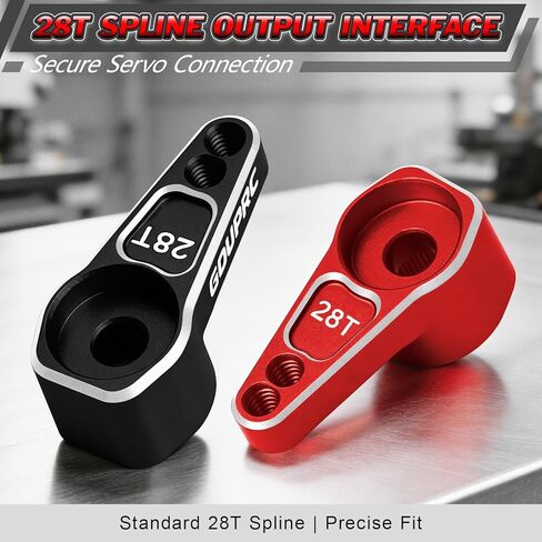 GOUPRC 28T Aluminum RC Servo Horn for SCX30 Axial 1/30 RC Crawler, CNC Machined Steering Metal Servo Horn Upgrades in Kuwait