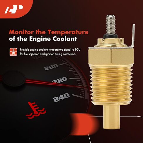 A-Premium Engine Coolant Temperature Sensor Compatible with Kenworth Peterbilt 379 389 359 in Kuwait