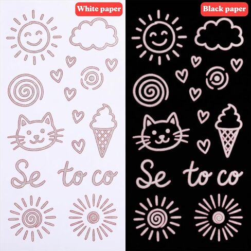 12 Colors Double Line Outline Markers Self Outline Squiggles Shimmer Markers Metallic Glitter Writing Drawing Pen for Adults Artists Christmas Greeting Card Birthday Gift DIY Easter Eggs in Kuwait