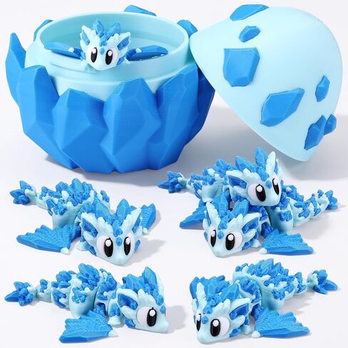 Honoson 6 Pcs 3D Printed Bees with Beehive Honeycomb 3D Printed Little Animals Figurines Articulated Flexible Fidget for Home Office Desk Decor Autism Stress Relief Fidget for Adult in Kuwait