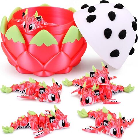 Honoson 6 Pcs 3D Printed Bees with Beehive Honeycomb 3D Printed Little Animals Figurines Articulated Flexible Fidget for Home Office Desk Decor Autism Stress Relief Fidget for Adult in Kuwait