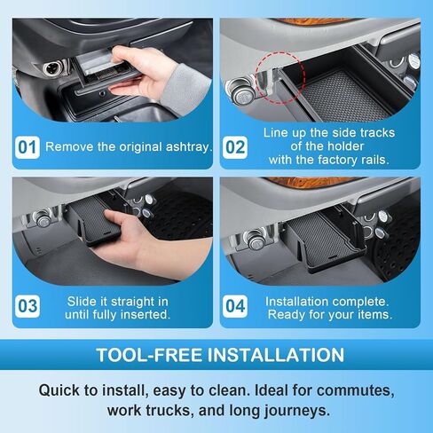 EDBETOS Center Console Organizer Tray for 2000-2006 Toyota Tundra & 2001-2007 Sequoia, OEM 74102-0C010-E0 Replacement Phone & Small Items Holder Insert, ABS Material Storage Tray with Non-Slip Mat in Kuwait