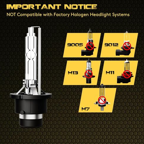 EASY EAGLE D2S HID Headlight Bulb Fit for Acura TL TSX 2004-2015 Low Beam Xenon 6000K Cool White 35W, 2 Packs in Saudi Arabia