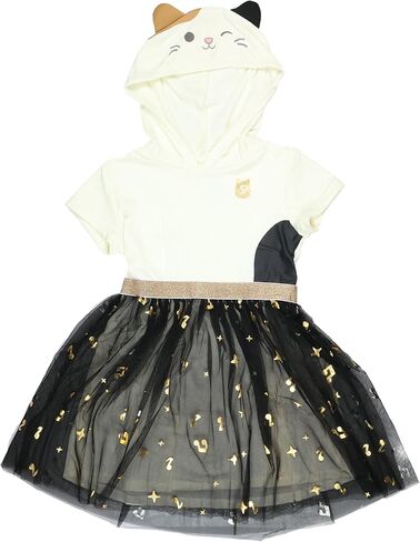 Squishmallows Cam The Cat Girl's Short Sleeve Hooded Cosplay Dress in Saudi Arabia
