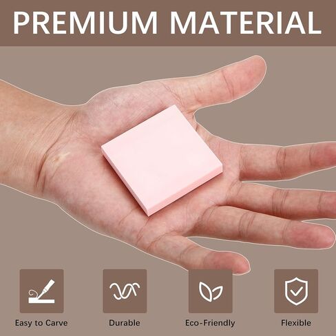 10Pcs Square Linoleum Blocks for Printmaking,2x2in Premium Rubber Stamps, Printmaking Supplies for Printing, Stamp Making, and a Wide Range of DIY Craft Projects in Kuwait