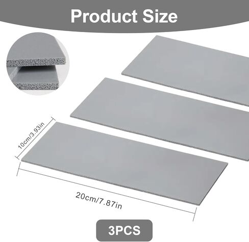 3-Pack Heat Press Mat 4×8 Inch Silicone Thermal Pad, Heat Press Pillow for Heat Transfer Vinyl, Heat Resistant Ironing Mat for Cricut Easy Press, Mini Heat Press Accessories in Saudi Arabia