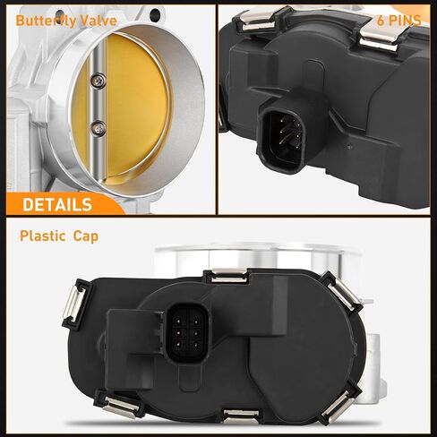 Nilight Electronic Throttle Body for Chevy Silverado 1500 2007-2008, GMC Sierra 1500 2007-2008, Chevy Tahoe Suburban 2007-2008, Replacement Throttle Body, #12572658 217-2422 in Kuwait