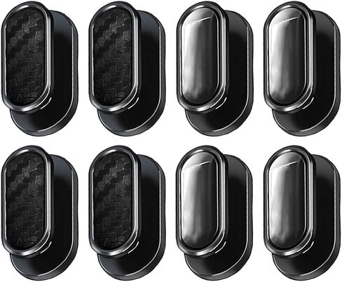 Car Mini Hooks, Auto Dashboard Storage Hook Sticker, Self-Adhesive Vehicle Backseat Hanging Hook, Car Interior Organizer Accessories for Key, Mask, Earphones, Cable(Black-4PCS) in Saudi Arabia