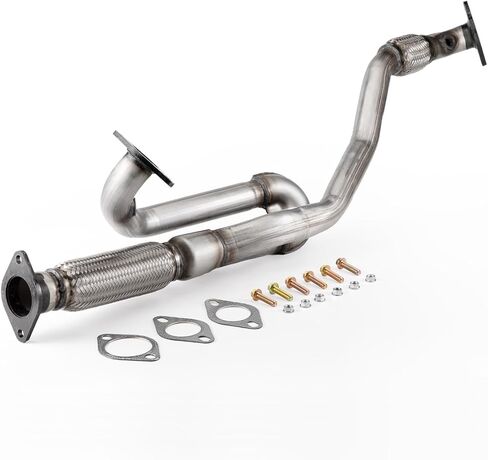 100% Stainless Steel Front Flex Exhaust Pipe Y Pipes + Gasket + Bolt Kit for 09-17 Buick Enclave for 09-17 Traverse for 09-10 Saturn Outlook for 09-16 Acadia 2017 Acadia Limited 3.6L BE01F in Kuwait