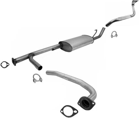 Middle Muffler & Tail Pipe with Gaskets Replacement Parts For Nissan Pathfinder 4.0L 2005 2006 2007 2008 2009 2010 2011 2012 in Kuwait