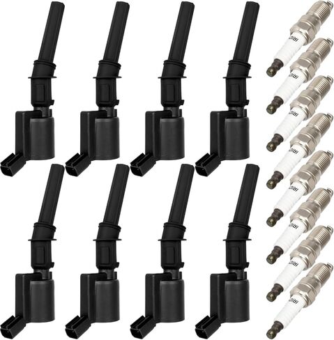 OCPTY Coil Packs and Spark Plug for UF-680,12652405 Compatible with 2016-2020 for Buick for Envision 2.0L/L4,2013-2019 for Cadillac for ATS 2.0L/L4(Set of 4 Ignition Coils with 4 Iridium Spark Plugs) in Kuwait