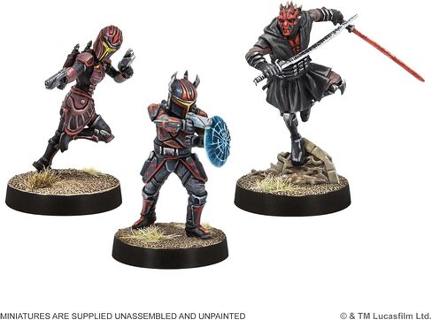 Star Wars: Legion Leaders of the Shadow Collective Expansion - Maul, Gar Saxon & Rook Kast Miniatures with Command & Upgrade Cards, Ages 14+, 2 Players, 3 Hour Playtime in Kuwait