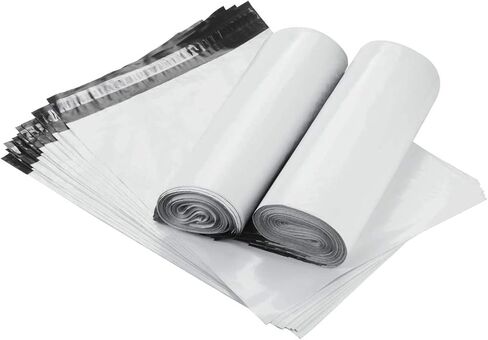 6" x 9" 100 Pack Poly Mailers Shipping Envelopes, Self Sealing, Waterproof, Tear-Resistant Packaging Bags for for e-commerce, Clothing, Books, and Accessories, White in Kuwait