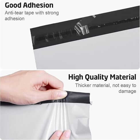 6" x 9" 100 Pack Poly Mailers Shipping Envelopes, Self Sealing, Waterproof, Tear-Resistant Packaging Bags for for e-commerce, Clothing, Books, and Accessories, White in Kuwait