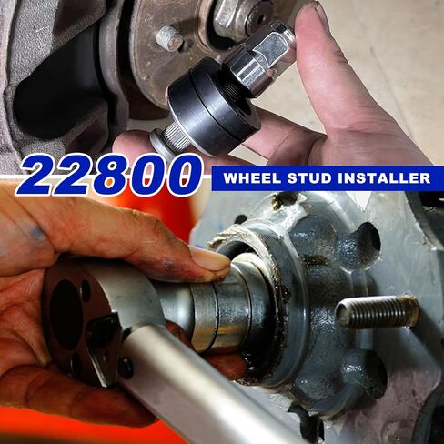 Sun Walker 22800 Wheel Stud Installer, Labor-Saving Car Tire Stud Replacement Tool, Professional Bolt Installation Tool Compatible with Most Automotive and Light-Duty Truck Wheels in Kuwait