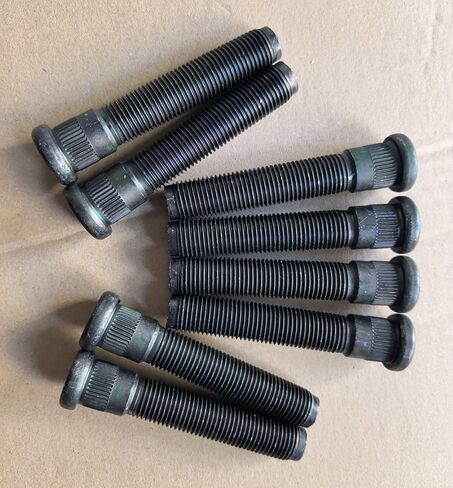 8PCS M14x1.50 Rear Serrated Wheel Stud Bolts 610-784 15.8mm Knurl 79.5mm UHL Length Replacement for 2012-2025 Dodge Ram 3500 ‎w/Dual Rear Wheels (DRW) Model & RAM 4000 6509399AA in Kuwait