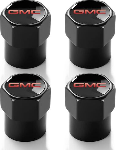 Tire Valve Stem Caps,Compatible for Cadillac Series Stem Cap Universal Car Air Cover Car Accessories for Cars, SUV, Truck, Motorcycles 4pcs Black in Saudi Arabia