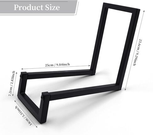 Vinyl Record Storage, Black Metal Record Holder, Tabletop Vinyl Record Display, Now Playing Vinyl Record Stand for Displaying Album, Pictures, Books, Artworks, CDs in Saudi Arabia