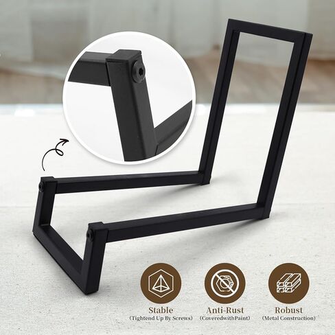 Vinyl Record Storage, Black Metal Record Holder, Tabletop Vinyl Record Display, Now Playing Vinyl Record Stand for Displaying Album, Pictures, Books, Artworks, CDs in Saudi Arabia