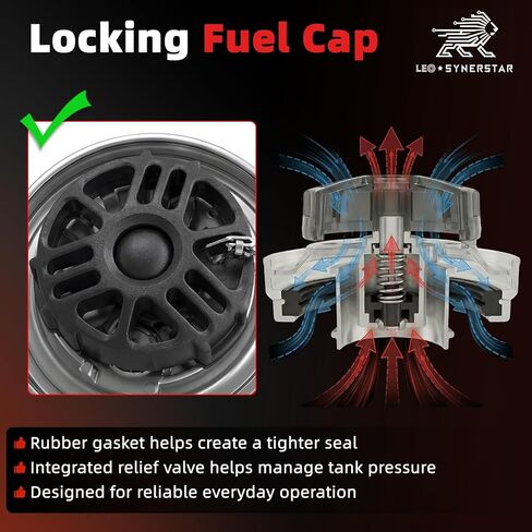 2Pcs 11-04859-100 4" Locking Fuel Tank Cap, Lever Style Aluminum Diesel Fuel Cap Compatible with 1972-2017 Peterbilt 330 379 389 579 587 Trucks Replace 11-04859-200, 572.1015, 600212 in Saudi Arabia