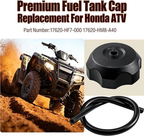 JEENDA Fuel Cap Gas Cap17620-HF7-000 17620-HM8-A40 Compatible with Honda Foreman TRX450 TRX500 Rancher TRX350 TRX400 Rincon TRX650 TRX680 Recon TRX250 in Kuwait