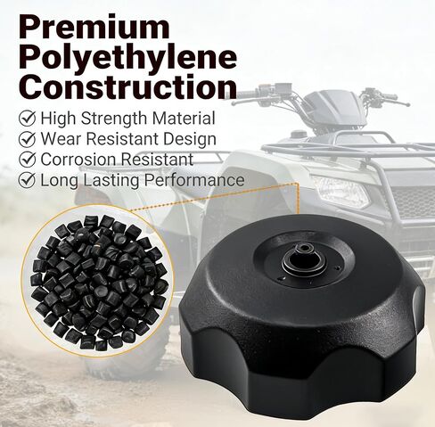 JEENDA Fuel Cap Gas Cap17620-HF7-000 17620-HM8-A40 Compatible with Honda Foreman TRX450 TRX500 Rancher TRX350 TRX400 Rincon TRX650 TRX680 Recon TRX250 in Kuwait