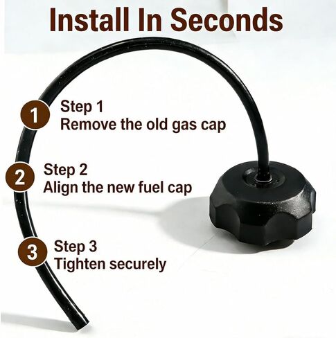 JEENDA Fuel Cap Gas Cap17620-HF7-000 17620-HM8-A40 Compatible with Honda Foreman TRX450 TRX500 Rancher TRX350 TRX400 Rincon TRX650 TRX680 Recon TRX250 in Kuwait
