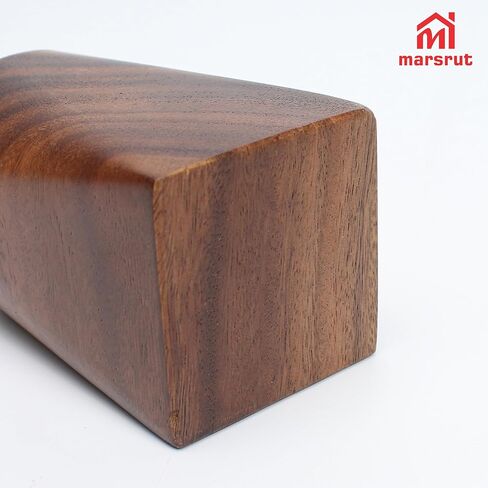Wooden Pencil Holder, Walnut Wood Pen Cup, Desk Accessories, 4 Inch Organizer Caddy Stand, Vintage Rustic Box for Desktop, Men Supplies, Makeup Brushes, Stationery, Offices Decoration in Kuwait