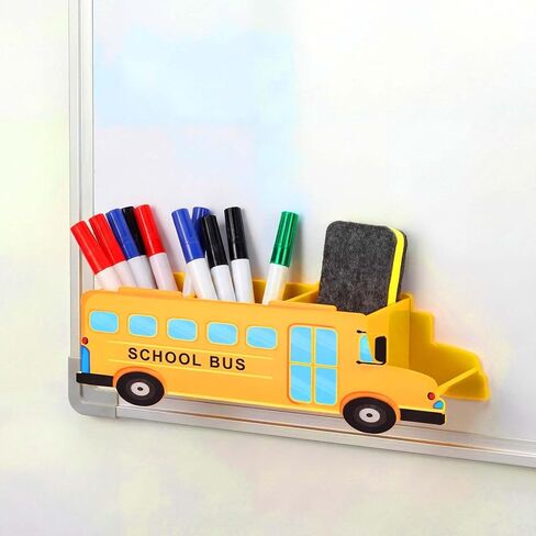 Teacher Magnetic Pen Holder Teacher Appreciation Gift Personalized Name Pen Holder Fun DIY Desk Magnet Organizer Container Case Accessories for Classroom School Office Supplies(Pencil) in Saudi Arabia