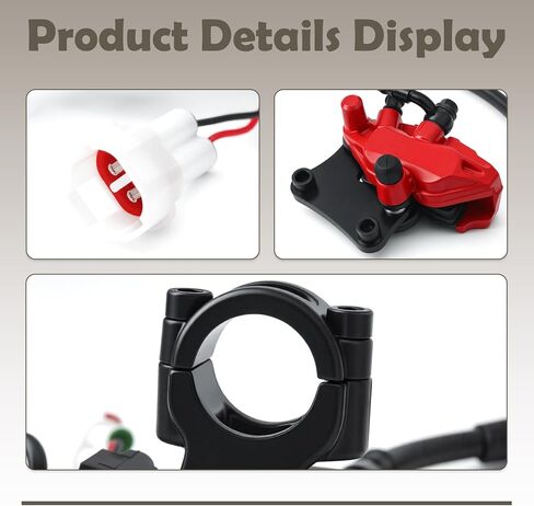 E-Bike Front Disc Brake Right & Front Brake Assembly Compatible with Yozma IN 10 Electric Dirt Bike, Motorcycle Accessories in Kuwait