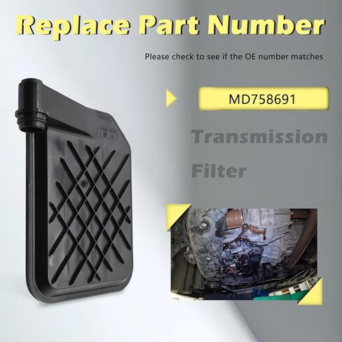 F4A41 W4A51 F4A42 F5A42 F4A51 مجموعات فلتر ناقل الحركة للسيارات حشية وعاء الزيت مناسبة لدودج لكيا أوتلاندر ميراج ستراتوس أوبتيما سبكترا إكليبس جالانت 97-05# MD758691 in Kuwait