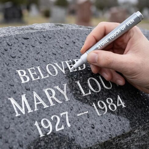 Golden Tombstone Marker Pen for Restoring Faded Grave Inscriptions,1/2/3Pcs,Waterproof Strong Coverage Quick-Dry Fade-Resistant,for Gravestone Lettering,Memorial Inscriptions Restoration (Gold,1 pcs) in Kuwait